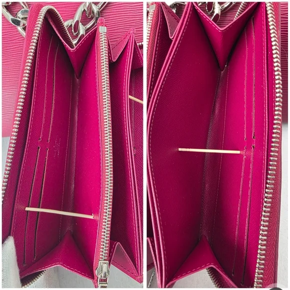 Auth Louis Vuitton Epi Bordeaux Neverfull MM Tote And Wallet Bundle - Picture 5 of 15